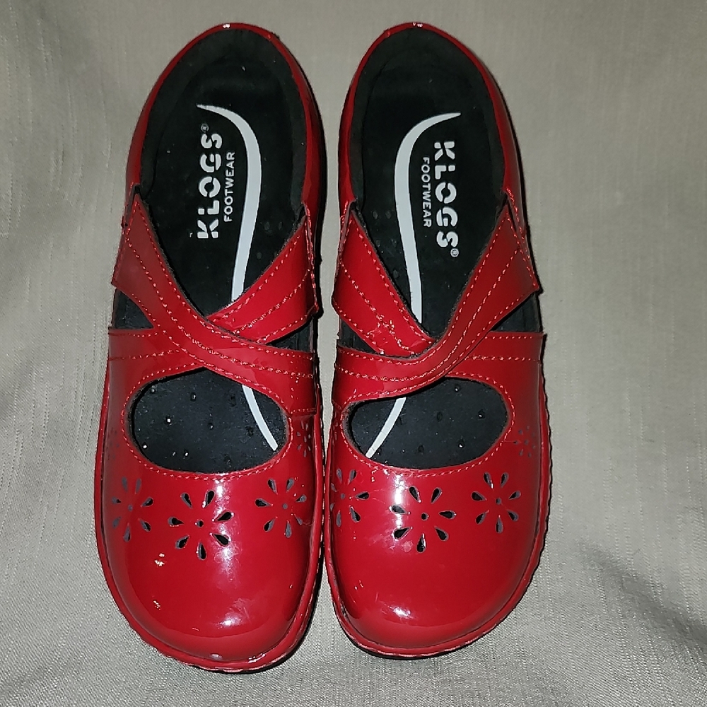 Klogs Red Non Marking Slip Resistant Shoes